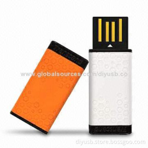 USB Flash Drives in Swivel Design with Metal Case and Laser Engraving or Color Print